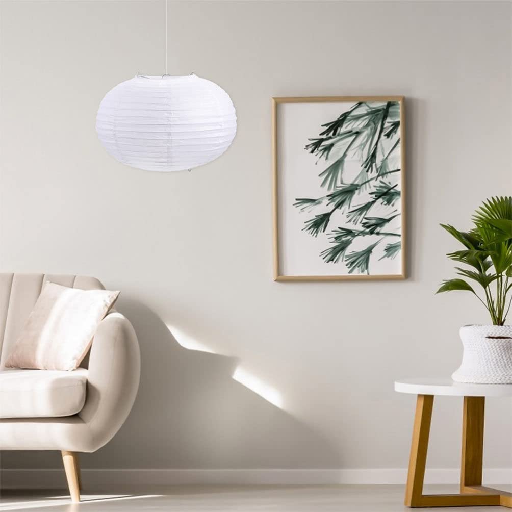 TOYMYTOY Lampshade, Plain, Japanese Style, Pendant, Replacement Lampshade, Stylish, Paper Lantern, Ceiling Light, Japanese Room Lighting, Hanging