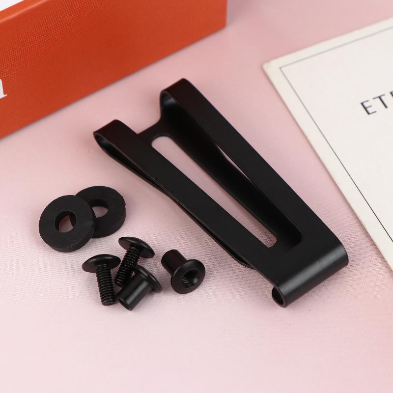 K Sheath Waist Clip Stainless Steel Scabbard Back Clip Universal Kydex Carrying Belt Knife Sheath Accessories