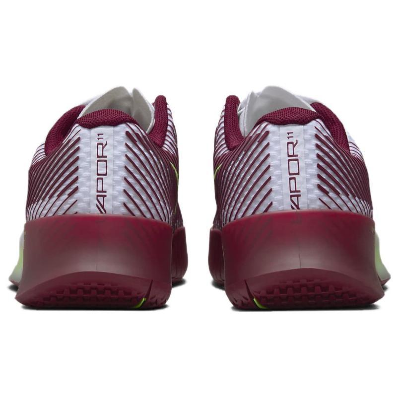 Nike Court Air Zoom Vapor 11 Hc White Team Red Lime Blast Sneakers DR6966-104