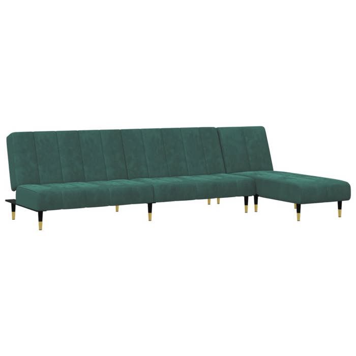 VidaXL Set of Sofas 2 Pcs Dark Green Velvet 3216297