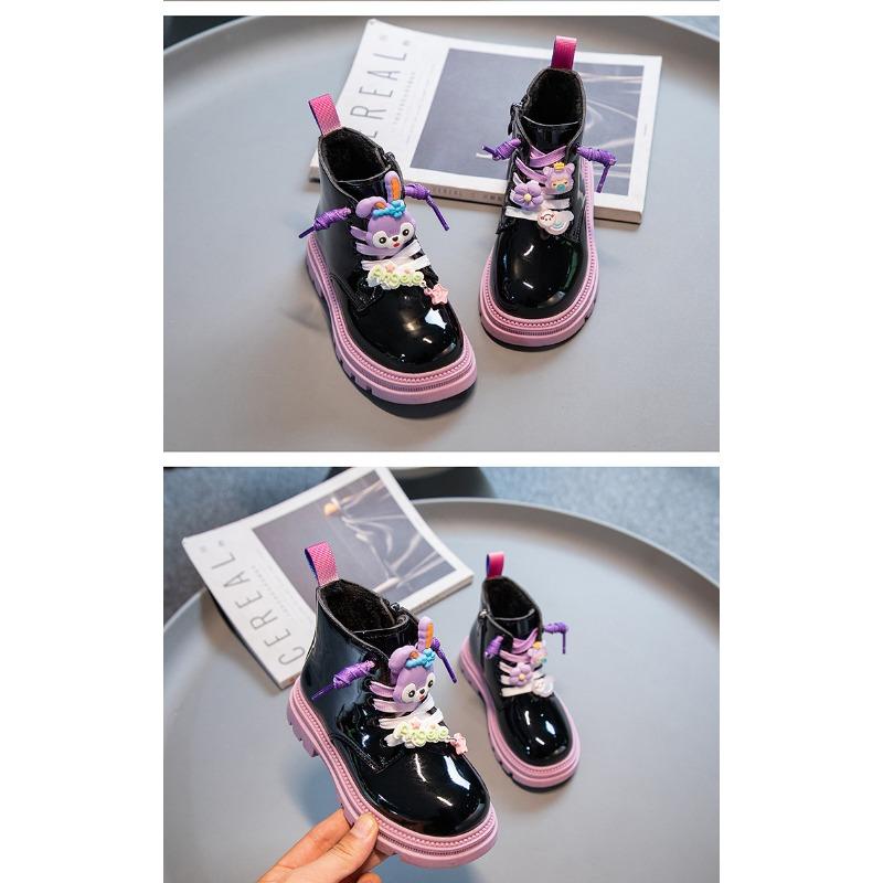 Fashion cute girls short boots autumn new soft-soled non-slip cartoon casual boots
