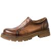 Handgefertigte Lederschuhe Herrenschuhe Business Casual Schuhe Weiches Leder Weiche Sohle Autofahren Ein Pedal Herren Lederschuhe Slipper