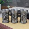 30ML Ancient Egypt Metal Shot Glass Bar Home Cocktail Liquor Copper Cup Short Wine Glasses Pharaoh Cleopatra Rameses Ra God