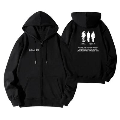 Anti-Pop Suga Shiina Special Album Agustd D-Day Concert Hooded Sweatshirt Zip-Up Jacket Casual Scene Hoodies  Loosesweatshirts