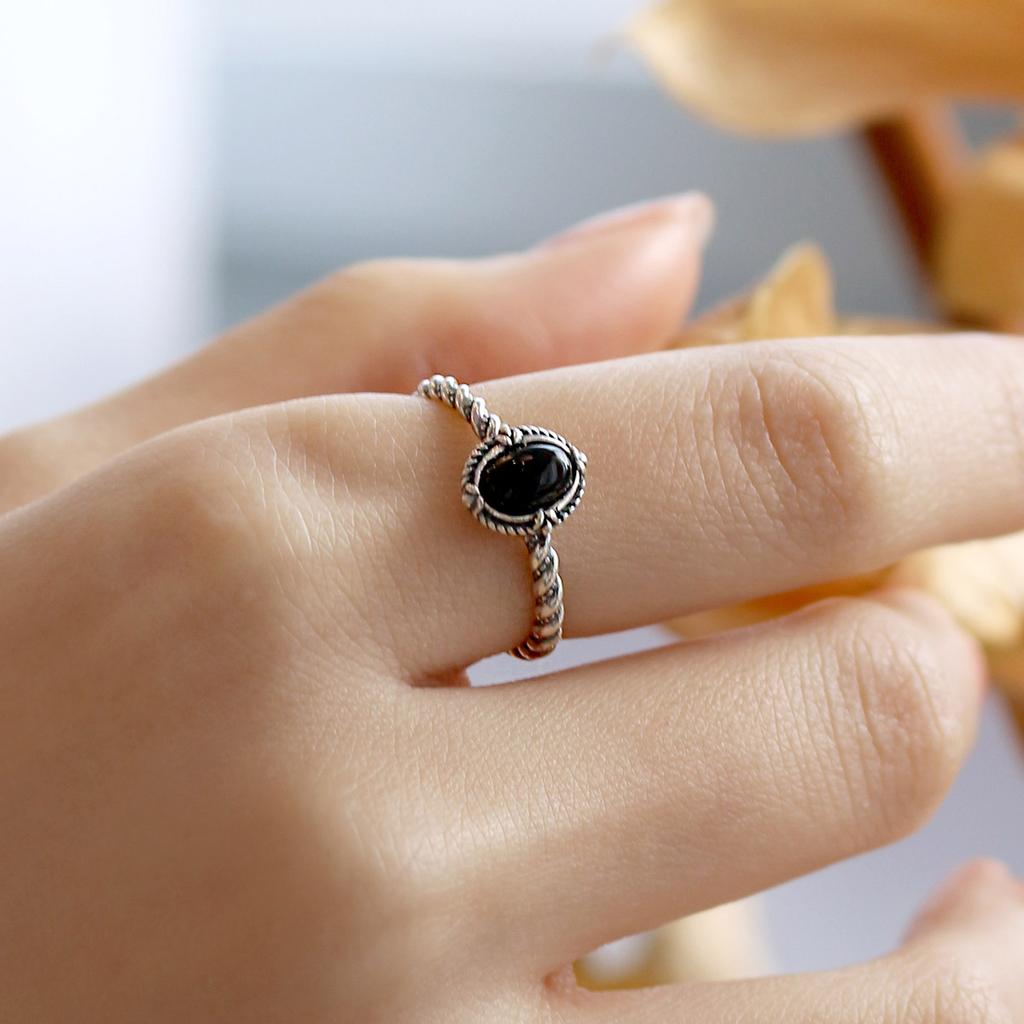 47Bag 925 Silver Antique Gemstone Ring Ringo