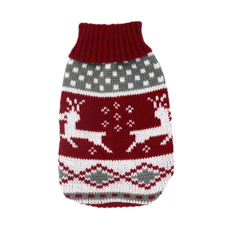 Pet Clothes For Small Dogs Cats Winter Warm Puppy Outfit Christmas Dog Sweater Cartoon Chihuahua Clothing French Bulldog Coat