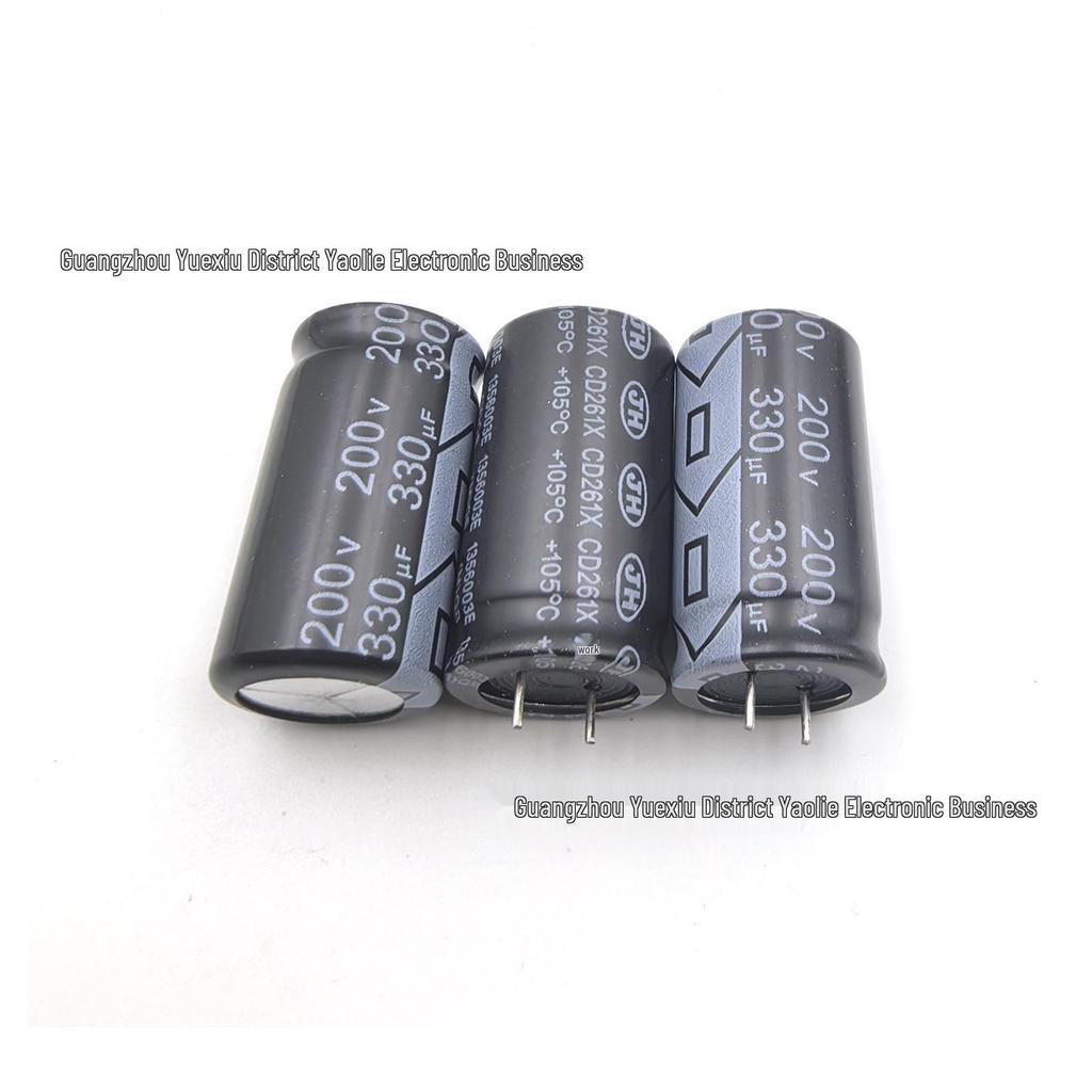 200V 330uF JiangHai Electrolytic Capacitor 18x30mm Short Lead