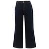 Sancai Winter Fleece-Lined High-Waisted Wide-Leg Denim Jeans