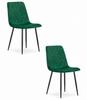 TURIN Chair - Dark Green Velvet X 2