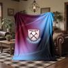 West Ham United Football Print Flannel Blanket Soft Warm Sofa Bed Throw Blanket For Home Office Bedroom