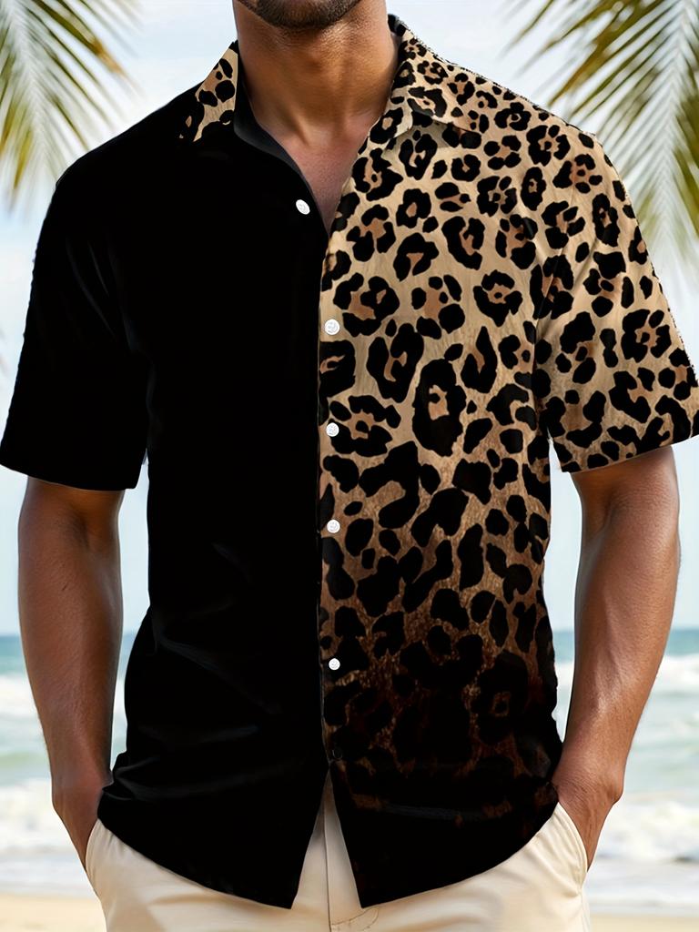 Men's Novelty Button Collar Shirt