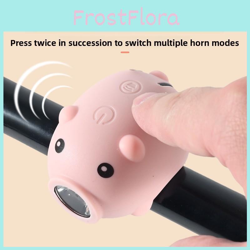 Pig Cycling Children Light Led Rechargeable Torch For Night Riding Outdoors And