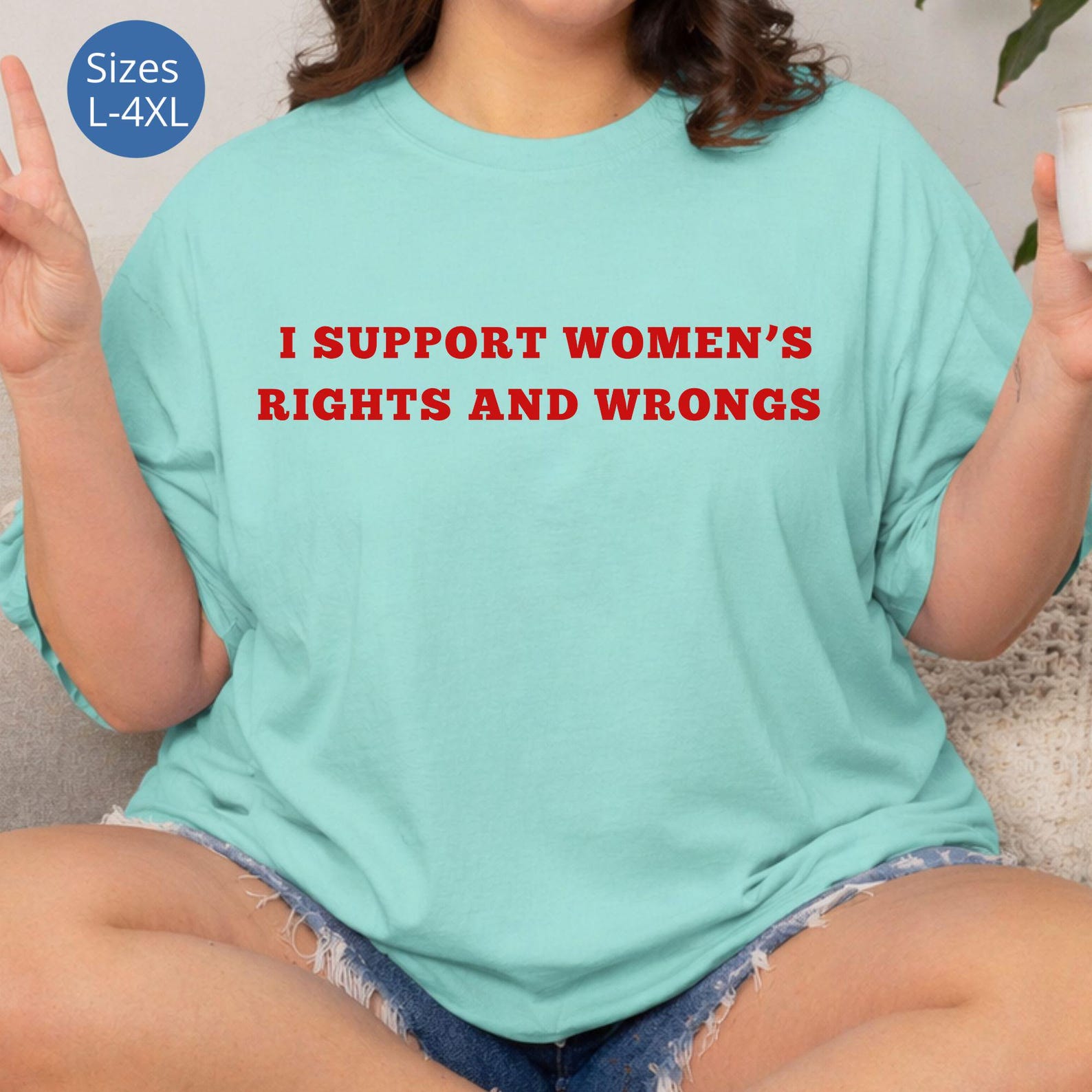 Plus Size Womens Rights TShirt, Feminist Slogan Tee Shirt, Women Rights Tee, Activist Apparel For Plus Size Women, Feminist Shirt For Her 3XL