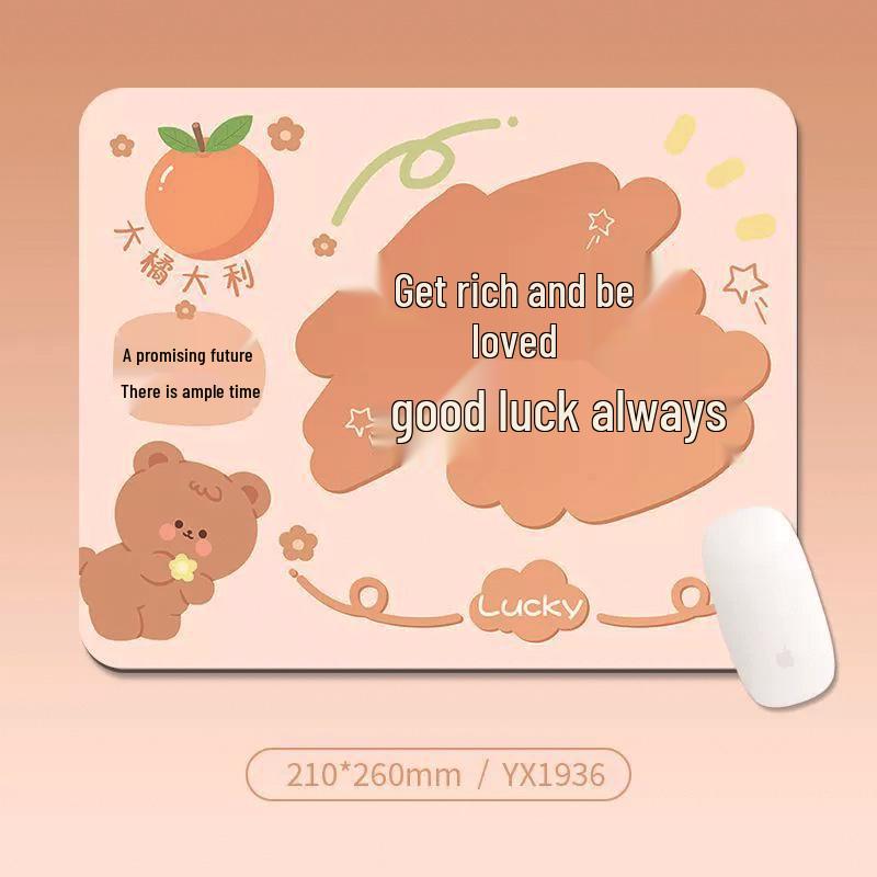 Customizable High-Value Motivational Cartoon Mouse and Keyboard Mat