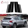Glossy Piano Black for Chevrolet Trax 2024 Car Door Window Center Middle Column B C Pillar Post Mirror Effect Cover Trim PC