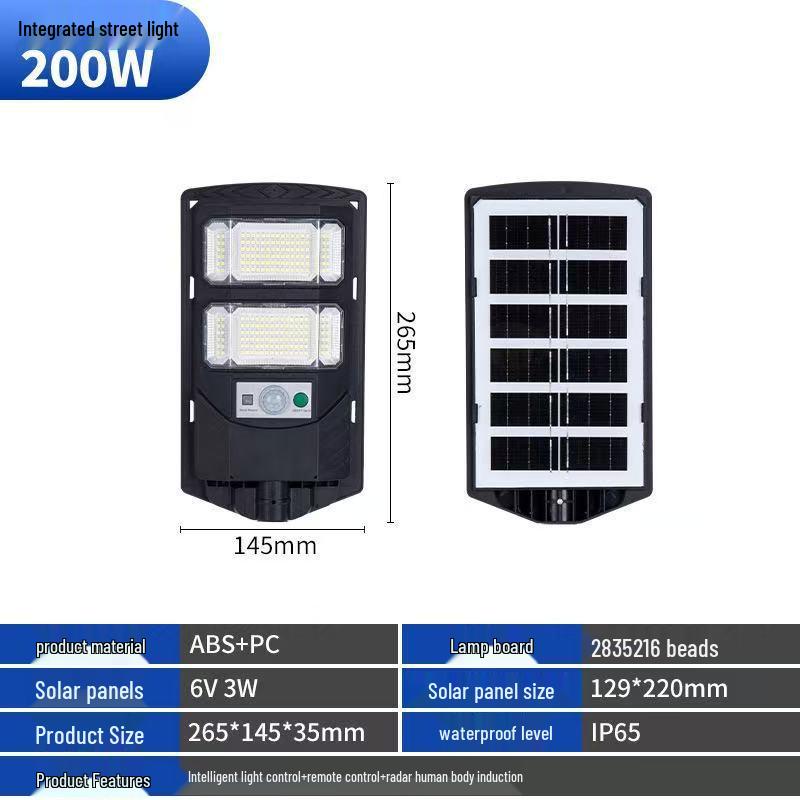 

Super Bright LED Solar Street, Courtyard & Lawn Light - Waterproof Outdoor Wall & Camping Lamp