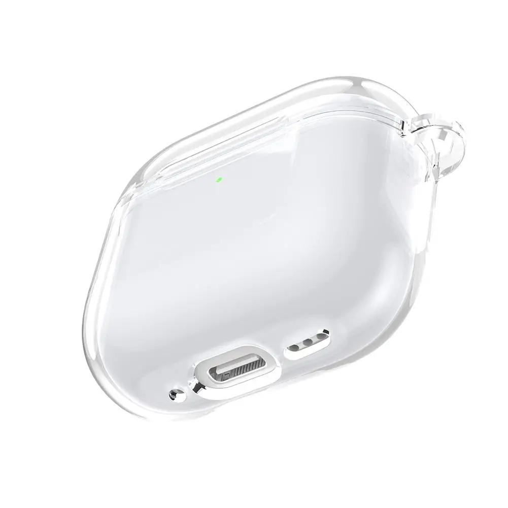 Transparent for AirPods 5 4 3 1/ 2 Secure Lock Cover for AirPods Pro 2 Pro 3 Phone Stand Anti Scratch Earphone Protective Case