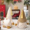 Whimsical Christmas Decorations Delightful Gnome Statues Soft Polyester Fabric For Festive Spirit