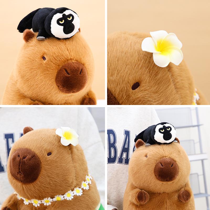 Capybara Plush Toy Stuffed Animal Soft Pp Cotton Filling Pillow Gift For Kids