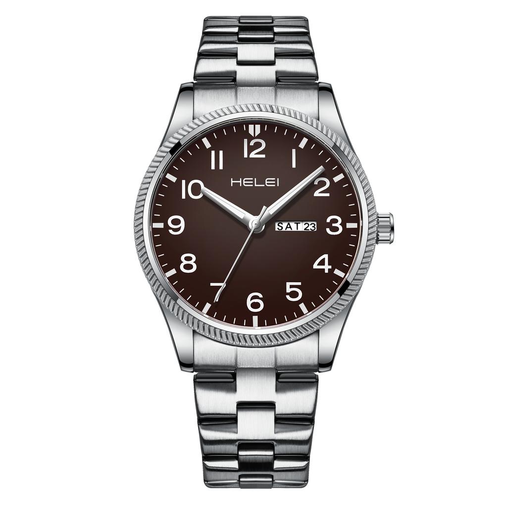 Men Clock Quartz Date Luxury Man Wristwatch Waterproof Luminous Stainless Steel Men's Watches Reloj