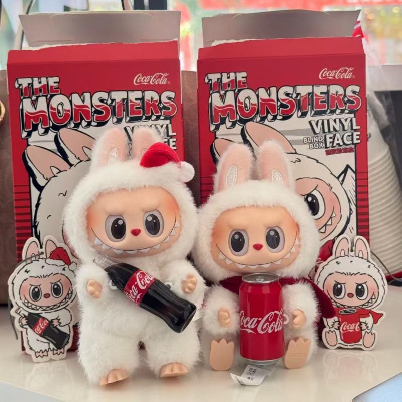 

Кукла Лабубу в шарфе и шляпе: Плюшевая виниловая кукла серии Heartbeat третьего поколения «Макарон» в наличии 15cm