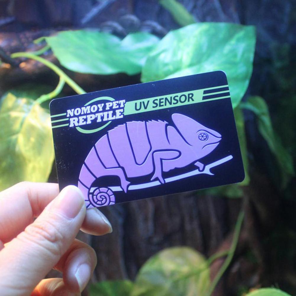 Reptile Uvb Uv Test Card 10 Seconds Detection Reusable Card Reptile Accessories Aquarium Equipment
