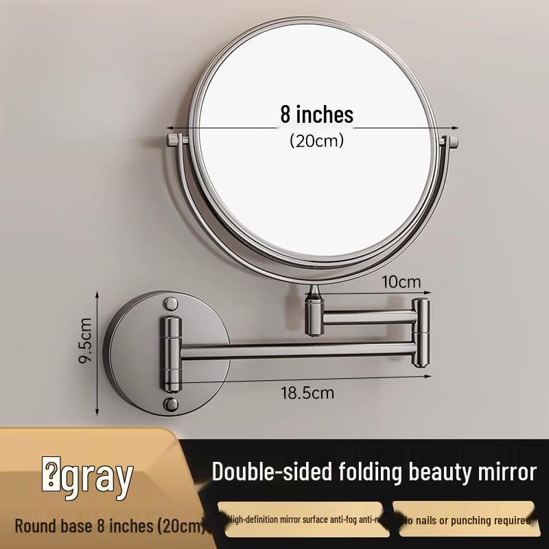 Oeny Wall-Mounted Folding Makeup Mirror