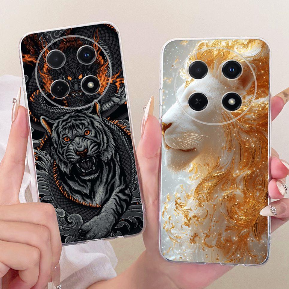 For Huawei Nova 12i 13i 11i Nova 13 12 Pro 11 SE 12 SE Phone Case Dragon Cat Cartoon Pattern Casing Soft Clear Silicone Cover