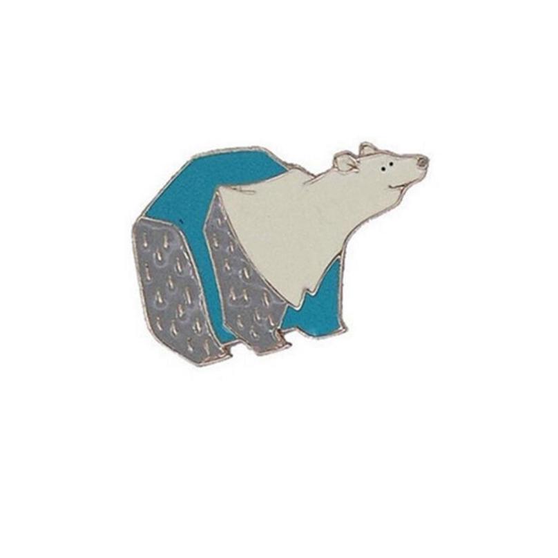 Fashion Elegant Enamel Corsage Creative Emblem Polar Bear Astronaut Brooch Balloon Dog Ice Cream Brooch