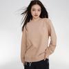 MLB Sweatshirts Unisex Khaki Crew Neck Moderate Regular 3AMTB0134-43BGS