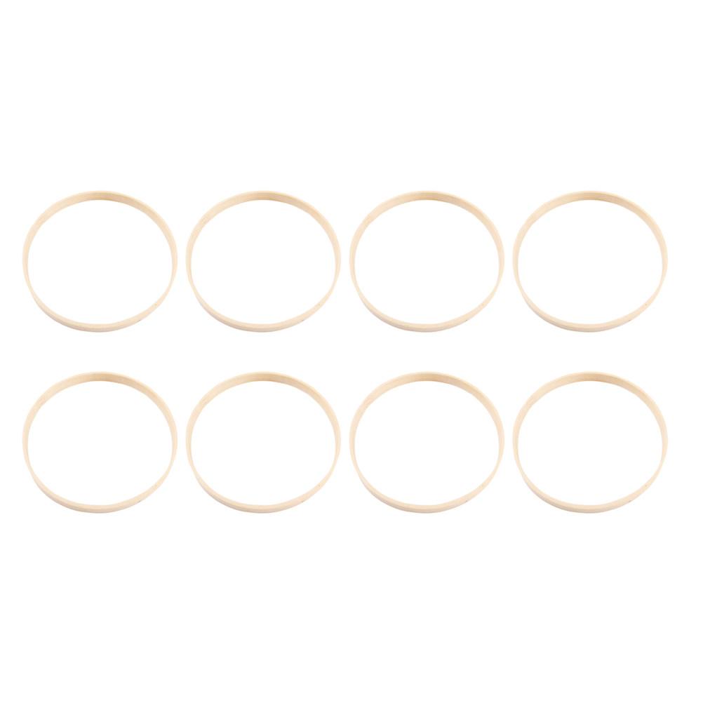 8Pcs Bamboo Craft Hoops for DIY Wreath and Dream Catcher Lightweight Rings for Handmade Decorations with Silk Cotton