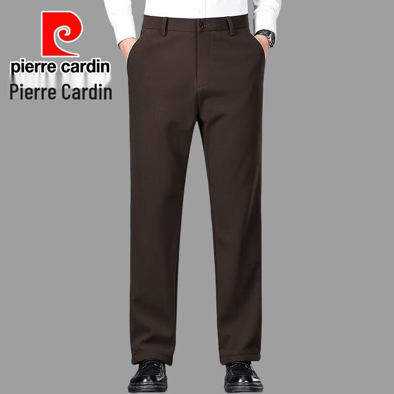 Pierre Cardin Men's Stretch Straight-Fit Business Casual Trousers