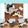 Premium Quality Plastic And Resin Hair Claw Clip With Chic Bowknot Detail