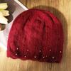 Hat Women's Winter Mom Fashion Versatile Rabbit Hair Autumn and Winter Warm Ear Protection Knitted Wool Hat Tide