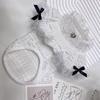 Pet Spring High Collar Lace Bottom Shirt Cat Clothes Dog Short Sleeve Pet Clothes Princess Puppy Clothes