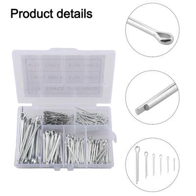 Hairpin Pins Spring Cotter Pins Sturdy Clear Plastic Case