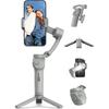 Gimbal Stabilizer for Smartphones, 3-Axis Phone Gimbal, Intelligent Gimbal with Face/Object Tracking, Portable and Foldable, Vlogging Stabilizer for