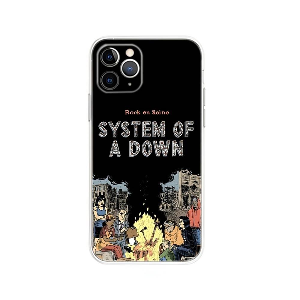 S-System Of A D-Down For iPhone 17,16,15,14,13,12,11 Plus,Pro,Max,XR,XS,X,7,8 Plus,SE,Mini Transparent Thin Phone Case