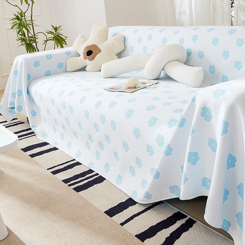 Summer Sofa Cover Cloth Ice Silk Cool Simple Modern Summer Sofa Slipcover Cool Pad Living Room Backrest Sofa Cover Towel