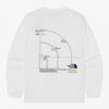 The North Face White Label Dome Logo Long Sleeve Round Tee Off White Nt7tr03k