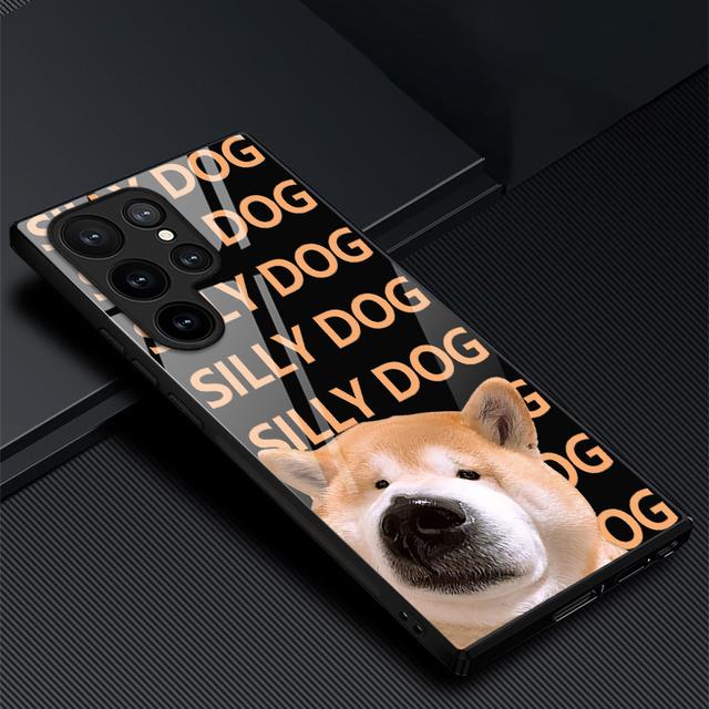 Phone Case For Samsung Galaxy S22 Plus Ultra Cartoon Cheese Glass Cases For Galaxy S20 Fe S21ultra S23plus S21fe Tpu Black Cover