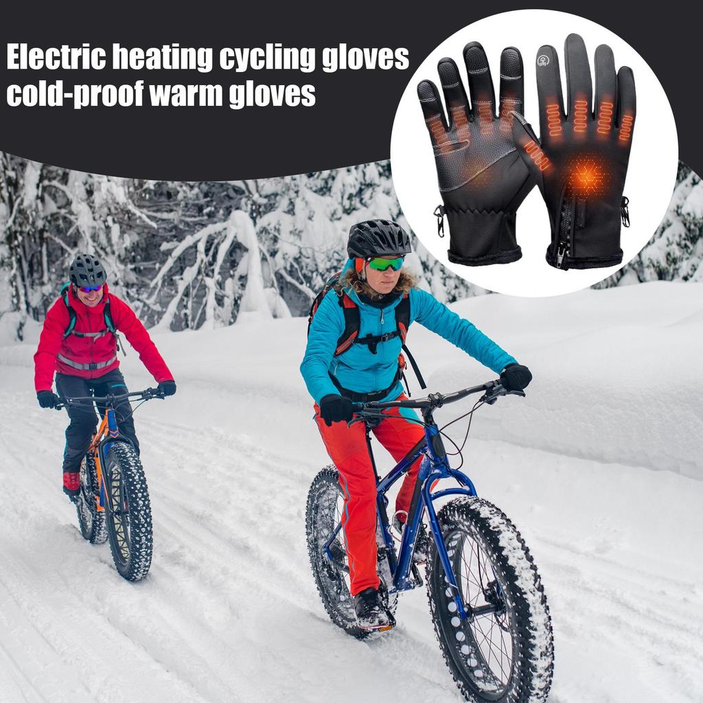 USB Heated Gloves 3 Modes Adjustable Breathable Hand Warmer Full Finger Electric Work Skiing Outdoor Hiking Camping Cycling