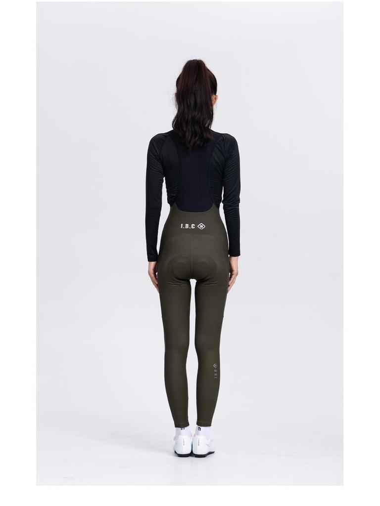 INBIKE Damen Fleece Latzhose für Radfahren - Warm, Hoher Bund für Langstreckenfahrten