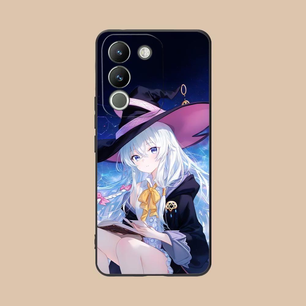 Wandering Witch Elaina Matte TPU Mobile Phone Case for VIVO V60 V50 V40 V30 V29 V27 V25 V23 Pro Lite 5G Colorful Printing Cover