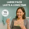 Beautiful Mind Eco Friendly Dental Floss Picks for Teeth Cleaning - All Natural Biodegradable Dental Floss Sticks - Strong Bamboo Charcoal Floss