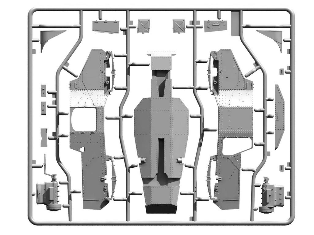Kit de Modelo de Plástico Veículo de Comando Blindado Alemão ICM 35378 1/35 P204(f) (Veículo de combate)
