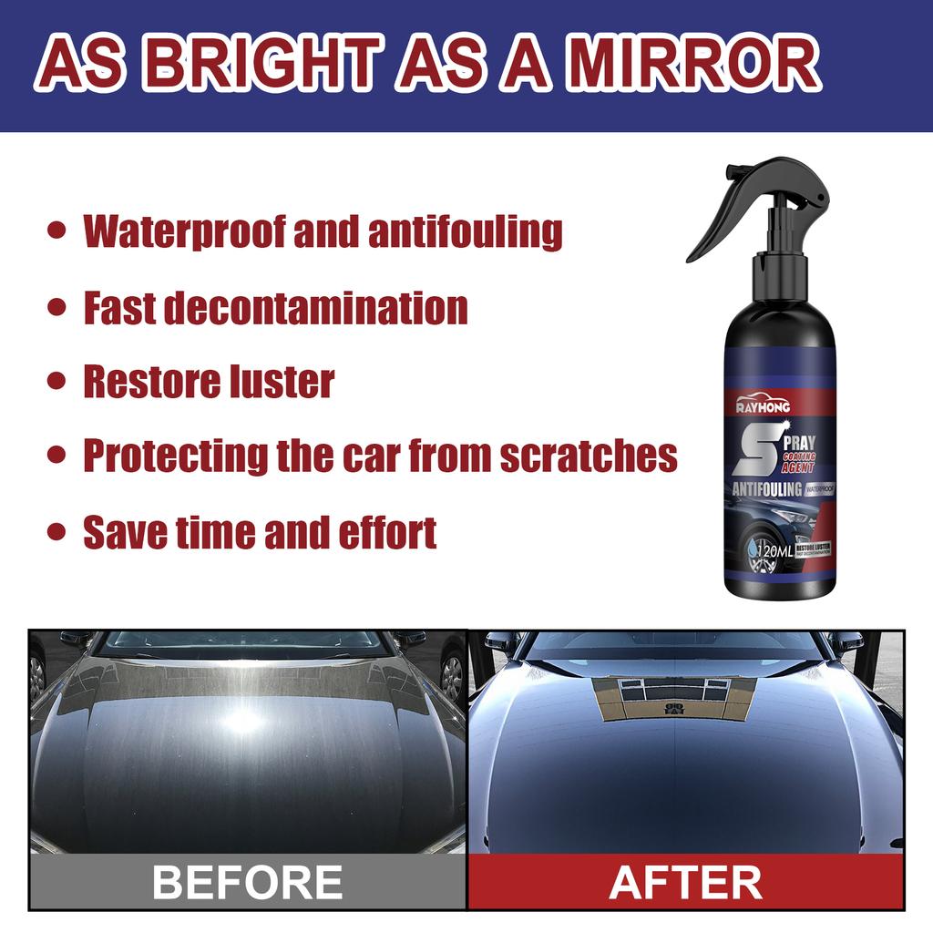 Auto Keramikbeschichtung Spray Nano Hydrophobe Beschichtung Quick Detailer Wasserdicht Kratzfest Glanz Wiederherstellen für Autolack Auto