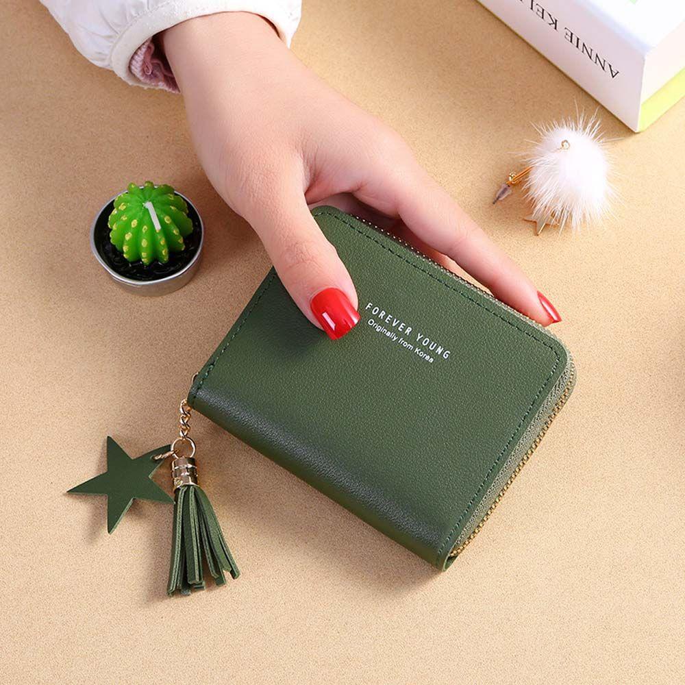 Tassel Letter Multifunctional Handbag Korean Money Bag Women Wallets Small Coin Purse Card Holders