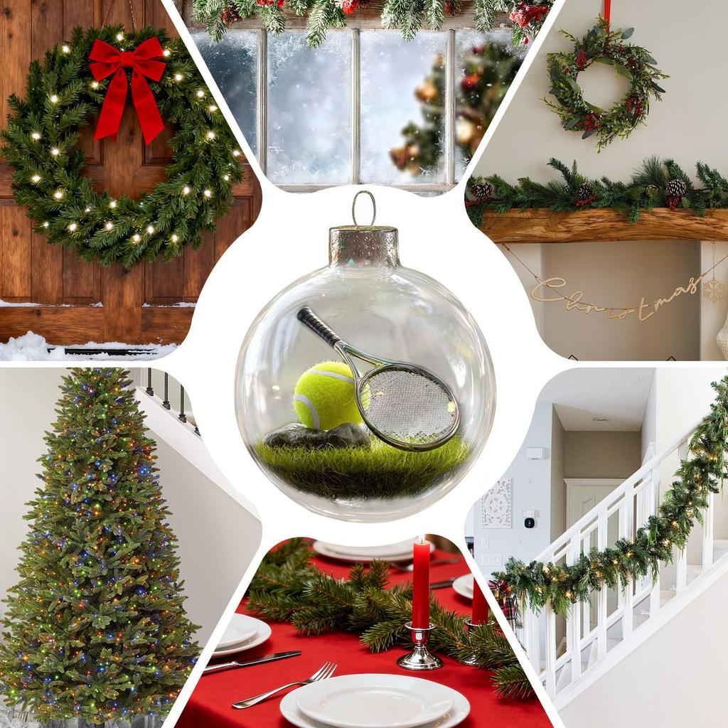 2d Christmas Sports Ball Pendant Christmas Tree Ornament Gift Home Christmas Decorations Ornaments Pendant Small Ball