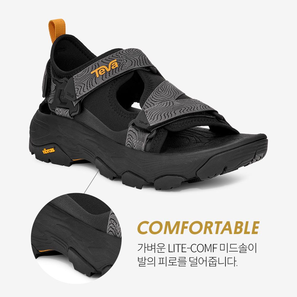 Teva Vibram Sole Men'S Grandview Max Sandals (Blk) Stvm2514770-Blk